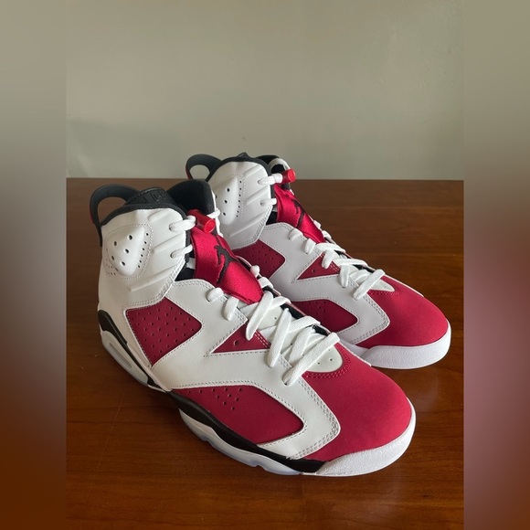 Nike Air Jordan 6 'Carmine' White Red Black CT8529-106 Mens B-GRADE Size 12 - Picture 3 of 8